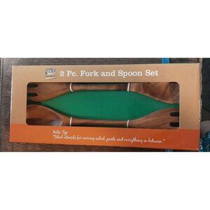 2 Pc. Fork & Spoon Set Made Of Acacia Wood By Katie Brown